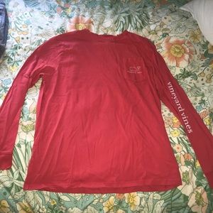 VINEYARD VINES KIDS XL RED LONG SLEEVE
